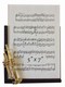Music Instrument Picture Frame - Gold Trumpet